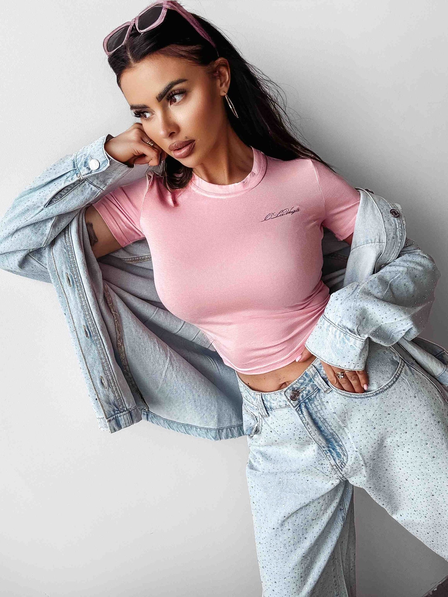 Olavoga Dámske Tričko LIMA - Púdrová Ružová