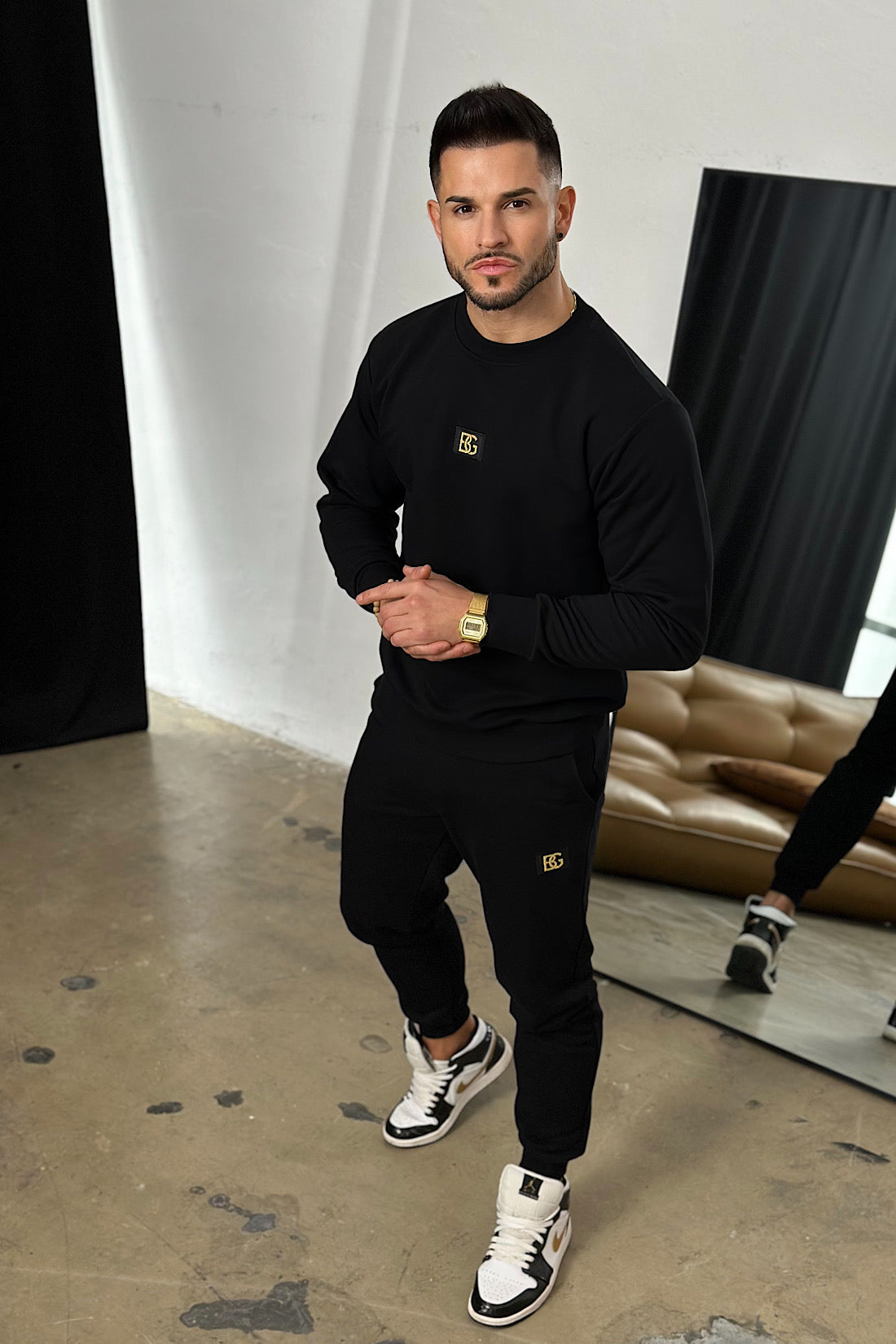 BG COUTURE CLOSER TRACKSUIT - BLACK