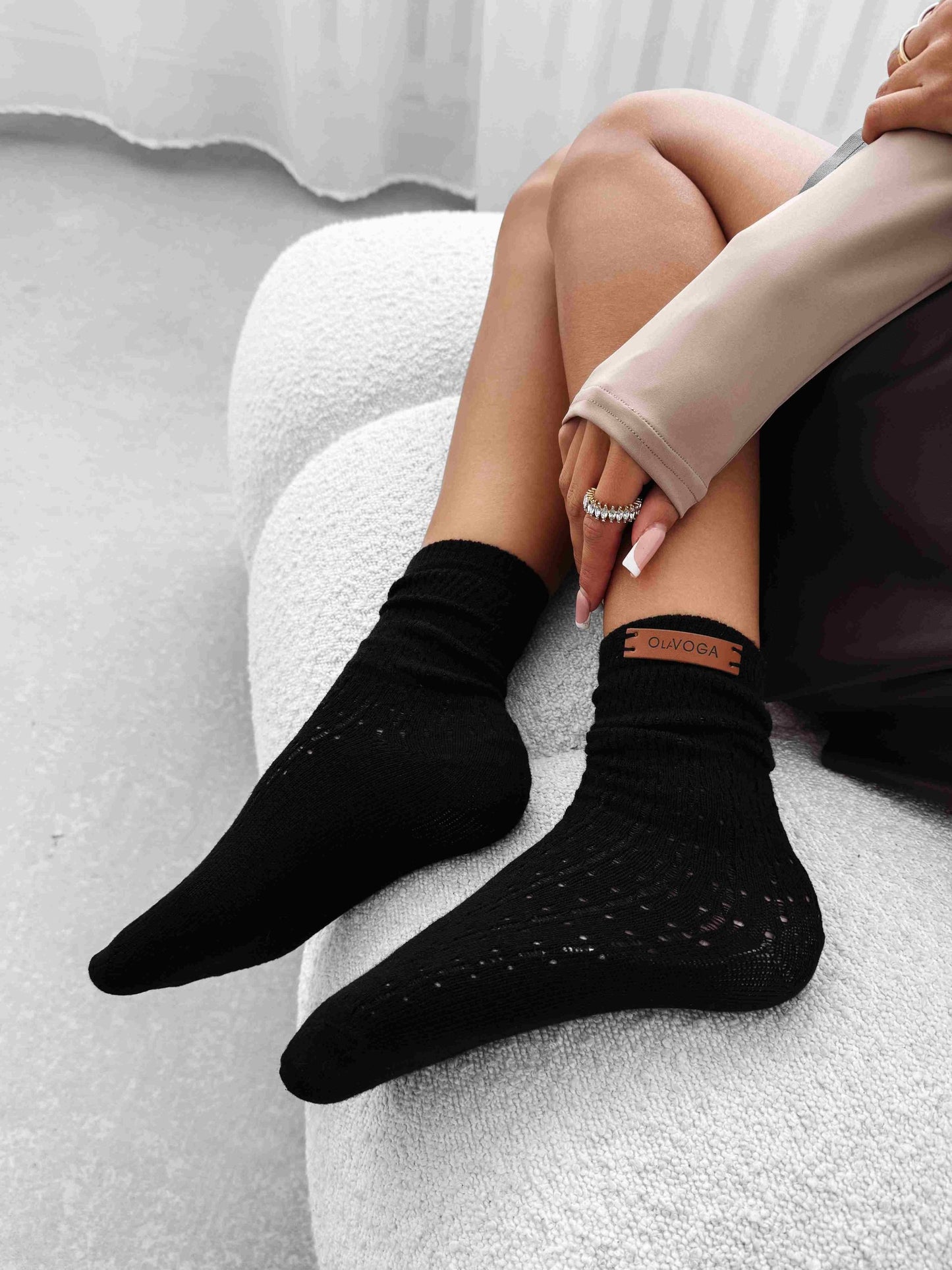 Olavoga Ponožky TOLEDO - Čierna