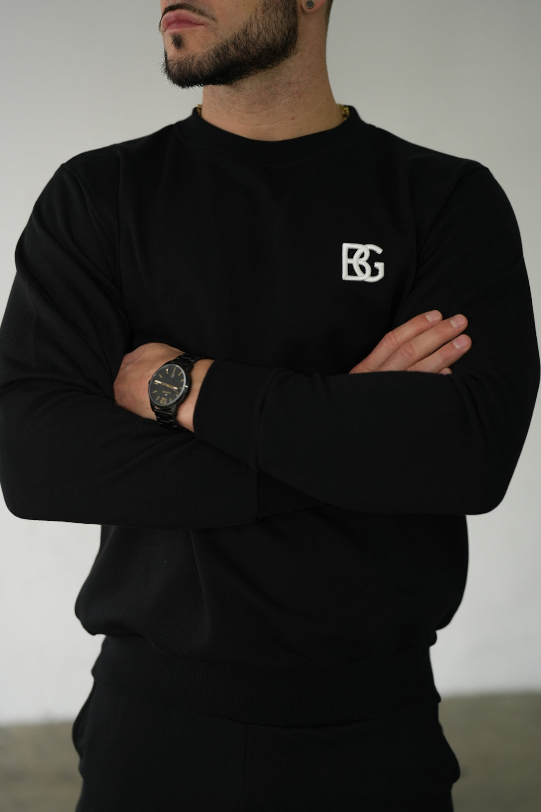 Pánska tepláková súprava BG COUTURE - Basic - Čierna