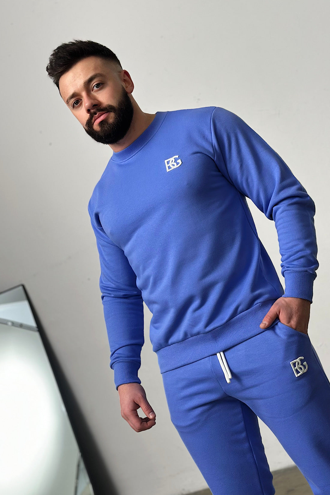 Pánska tepláková súprava BG COUTURE - Basic - Modrá
