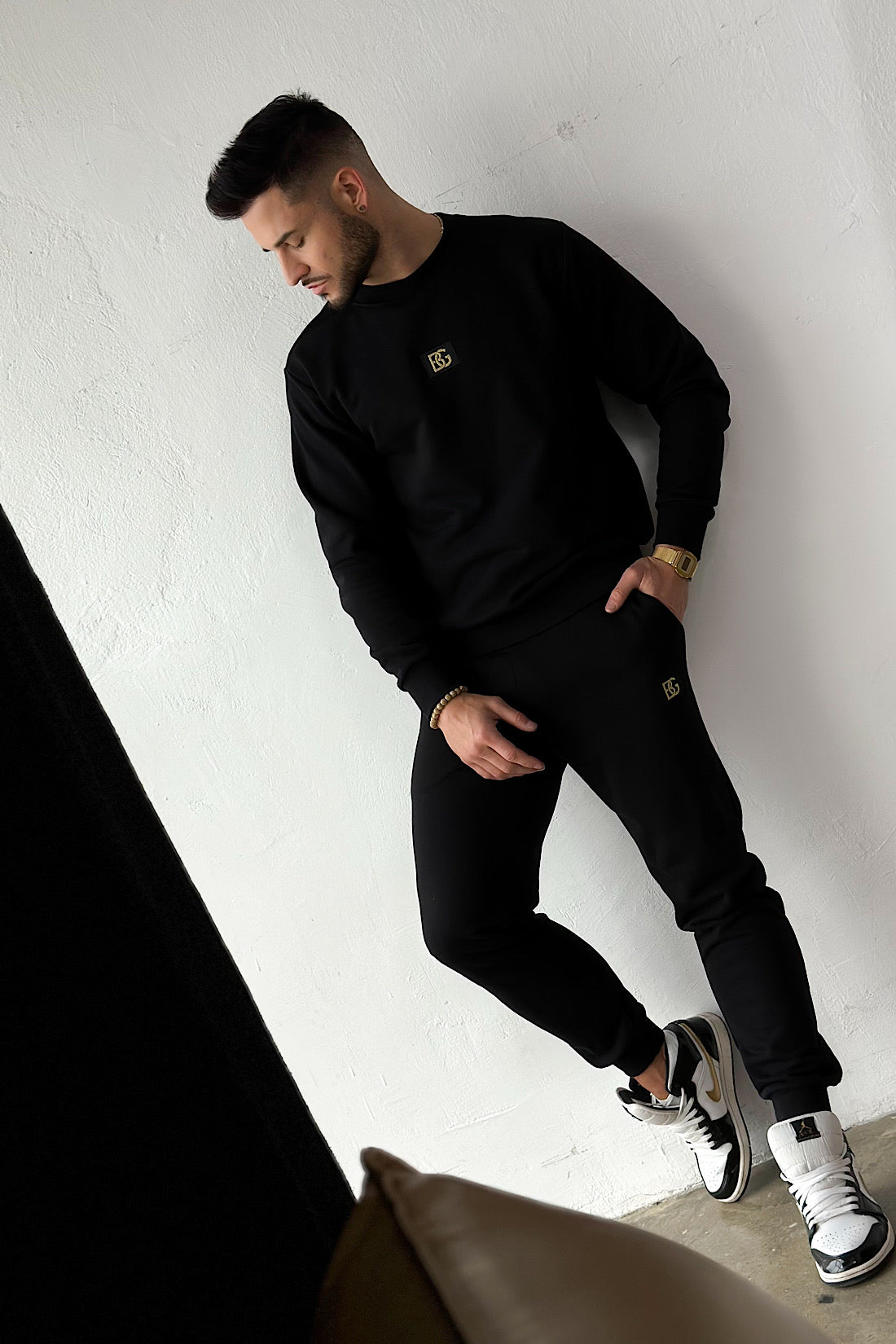 BG COUTURE CLOSER TRACKSUIT - BLACK