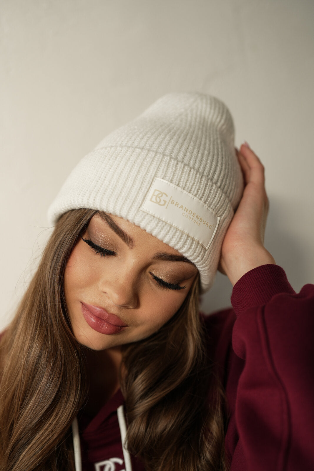 ČIAPKA BG COUTURE TEDDY - BIELA