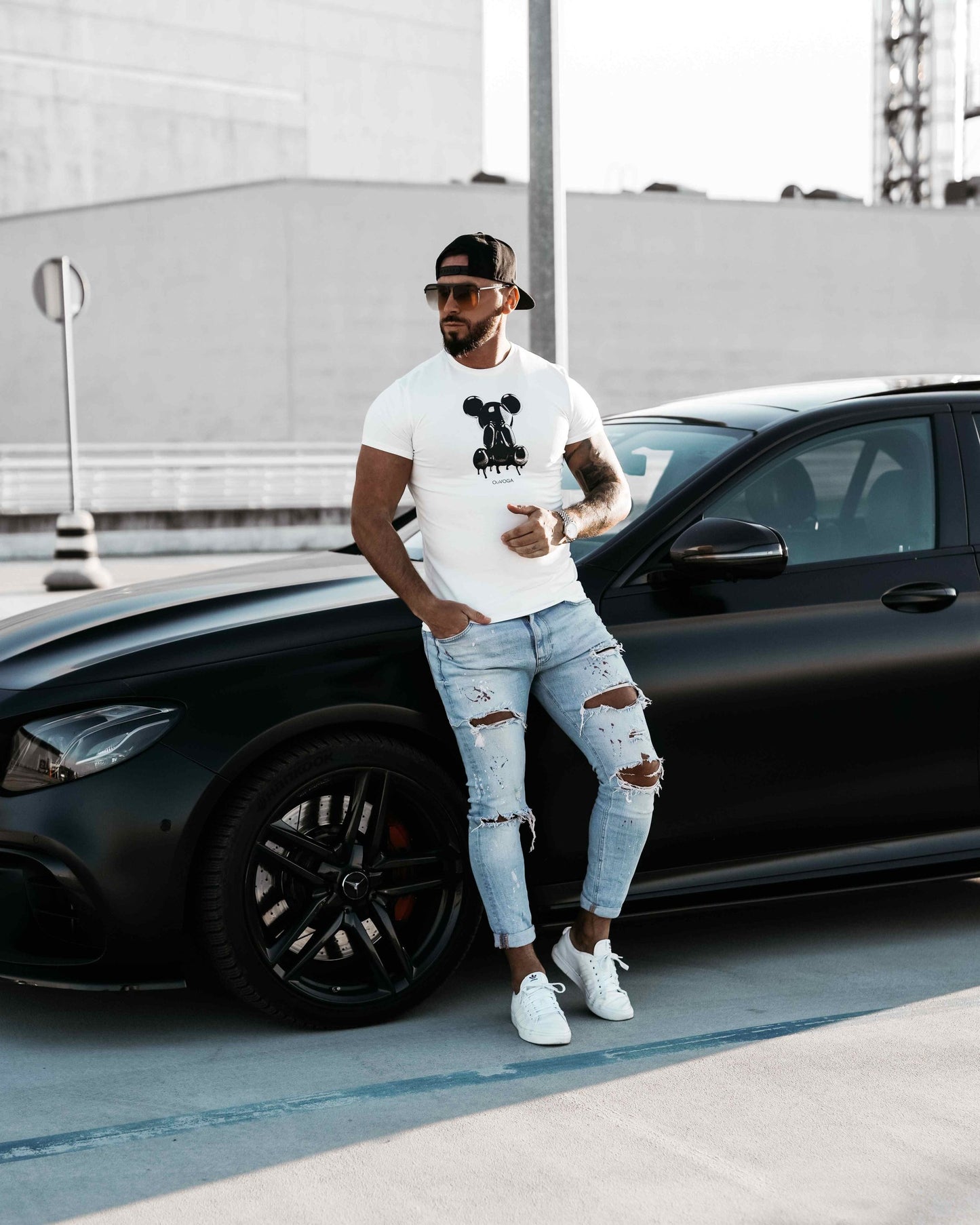 Olavoga Pánske Tričko CAVE - Ecru