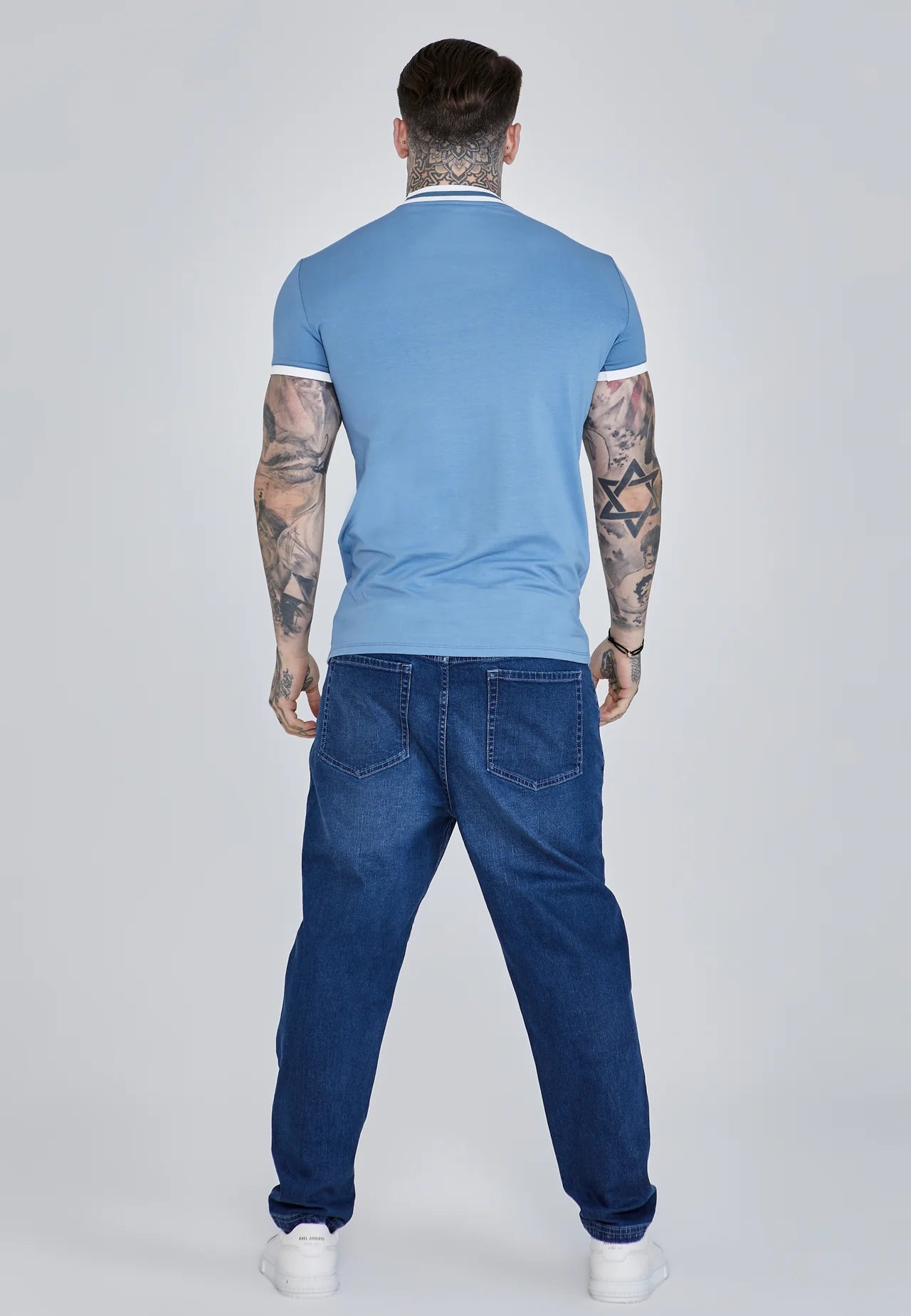 SikSilk: Modré tričko Ringer