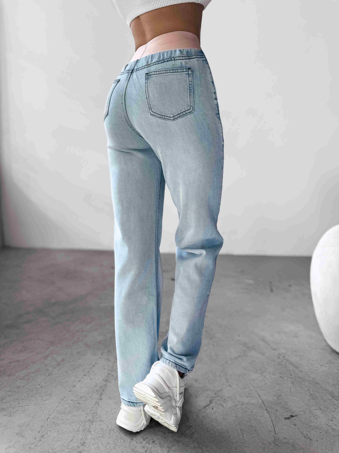 Olavoga BORED džínsy - Svetlo modrá