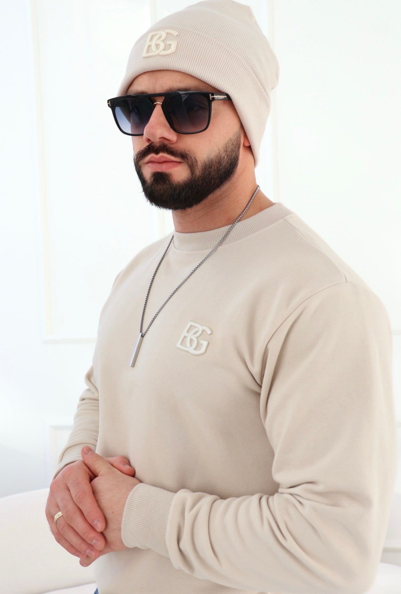 BG Čiapka HOLA - béžová