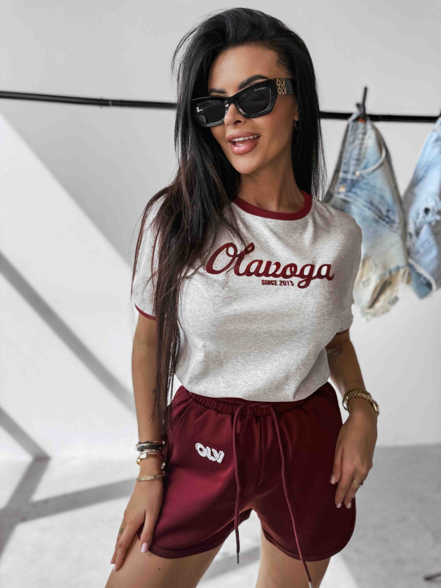 Olavoga Dámske Tričko AVEN - Šedá