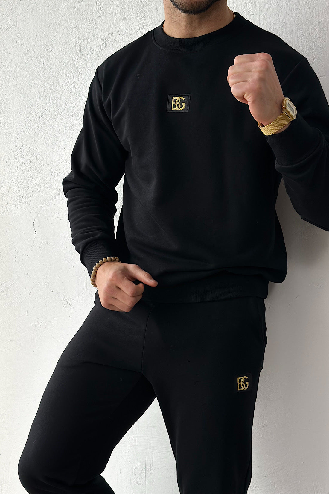 BG COUTURE CLOSER TRACKSUIT - BLACK