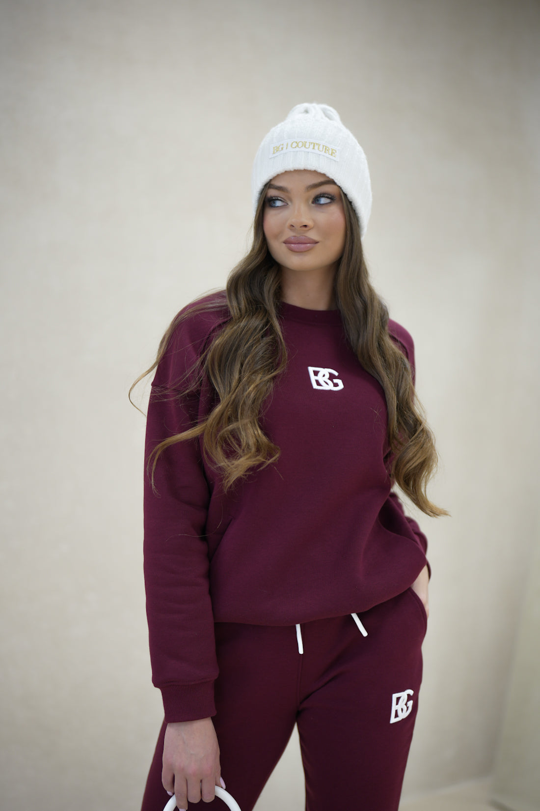 BRANDENBURG COUTURE DÁMSKA TEPLÁKOVÁ SÚPRAVA BG BONBON | BORDOVÁ