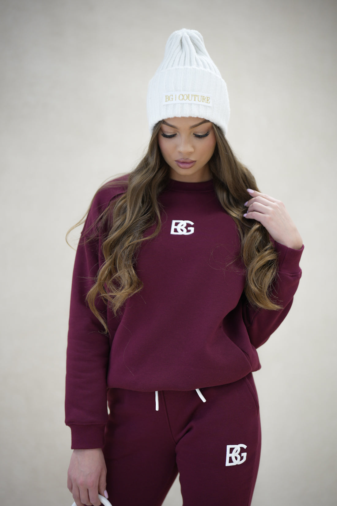 BRANDENBURG COUTURE DÁMSKA TEPLÁKOVÁ SÚPRAVA BG BONBON | BORDOVÁ