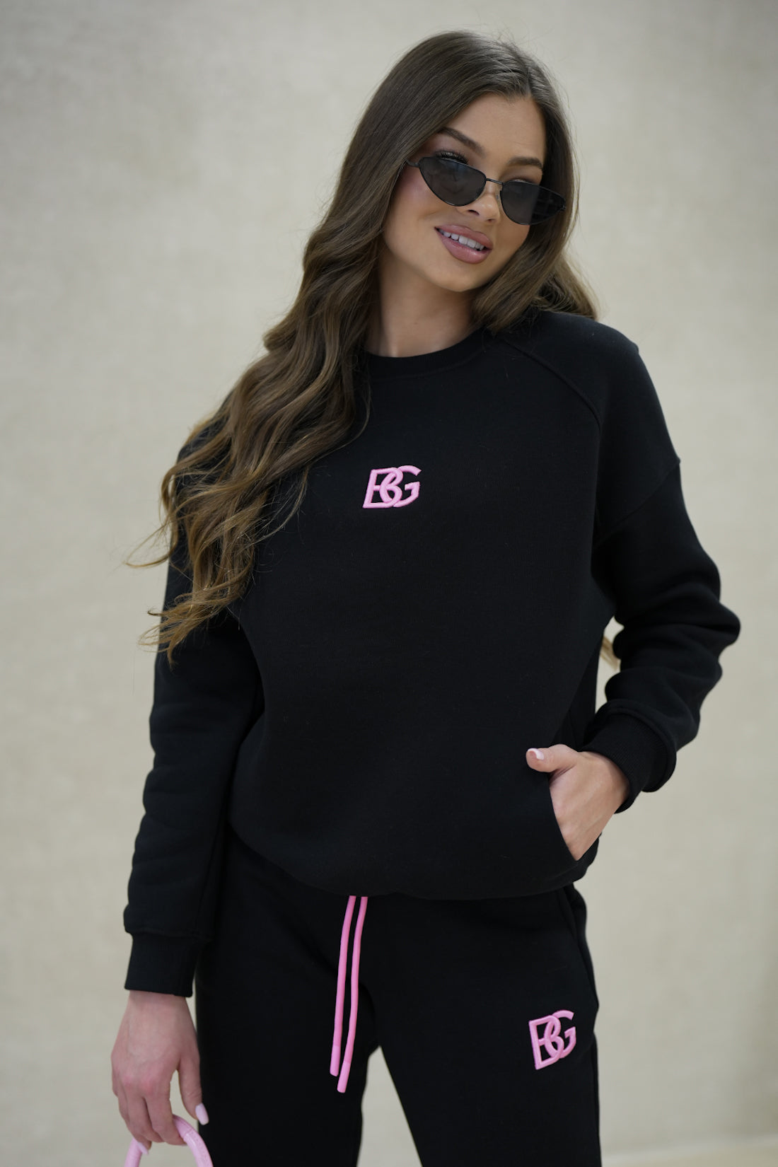 BRANDENBURG COUTURE DÁMSKA TEPLÁKOVÁ SÚPRAVA BG BONBON | ČIERNA