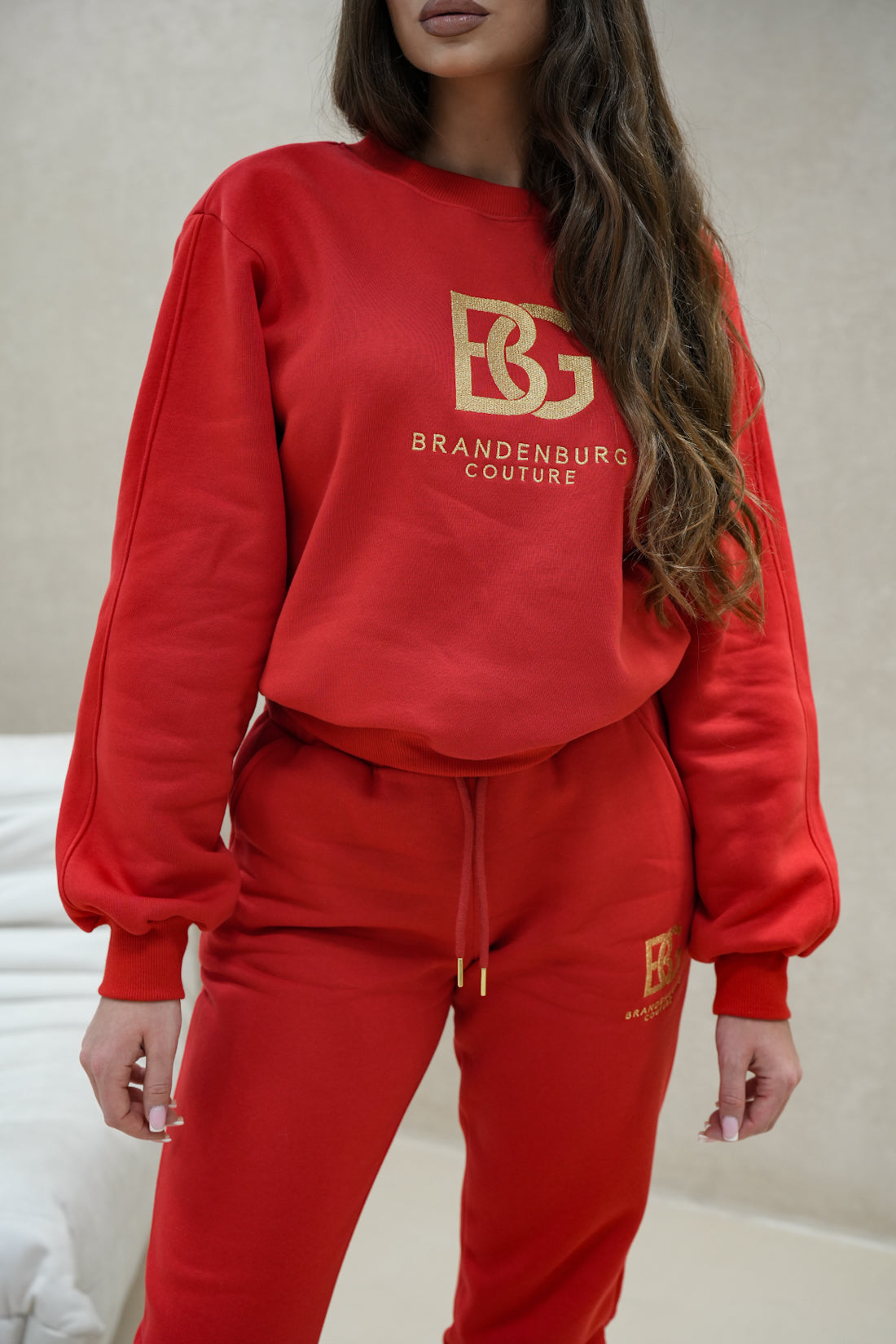 BRANDENBURG COUTURE DÁMSKA TEPLÁKOVÁ SÚPRAVA BG CINAMOON | ČERVENÁ