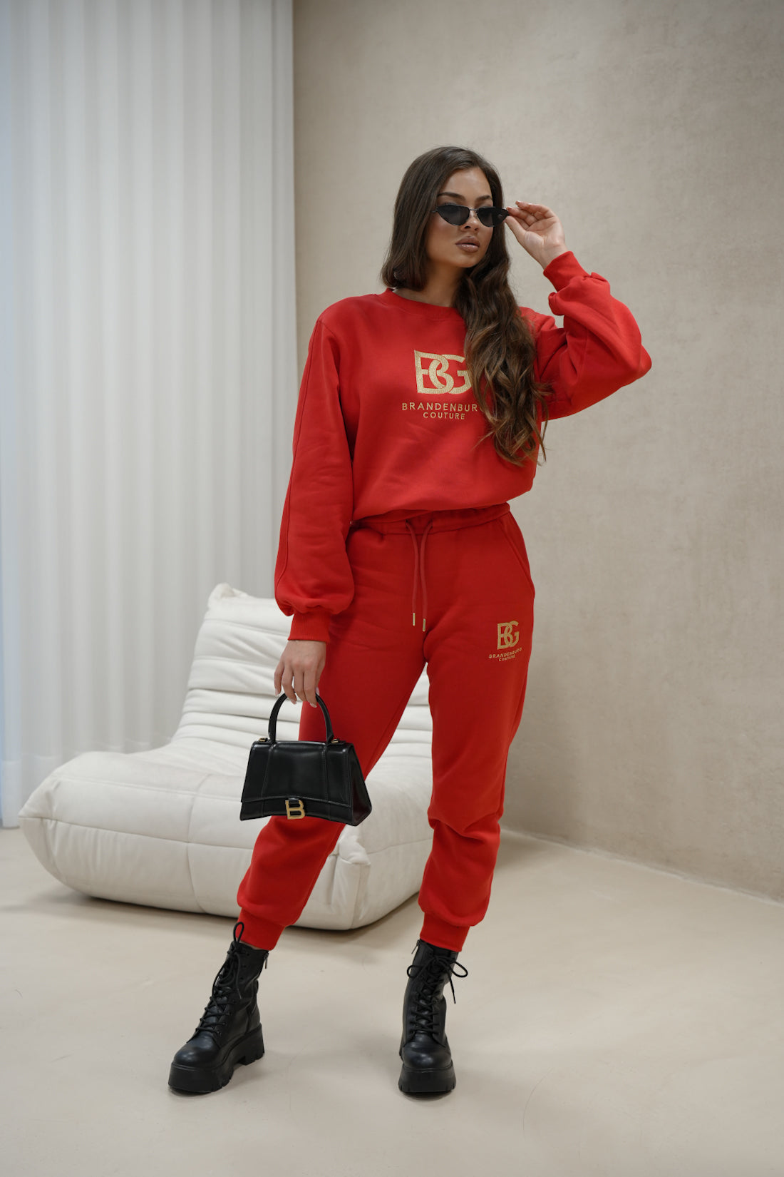 BRANDENBURG COUTURE DÁMSKA TEPLÁKOVÁ SÚPRAVA BG CINAMOON | ČERVENÁ