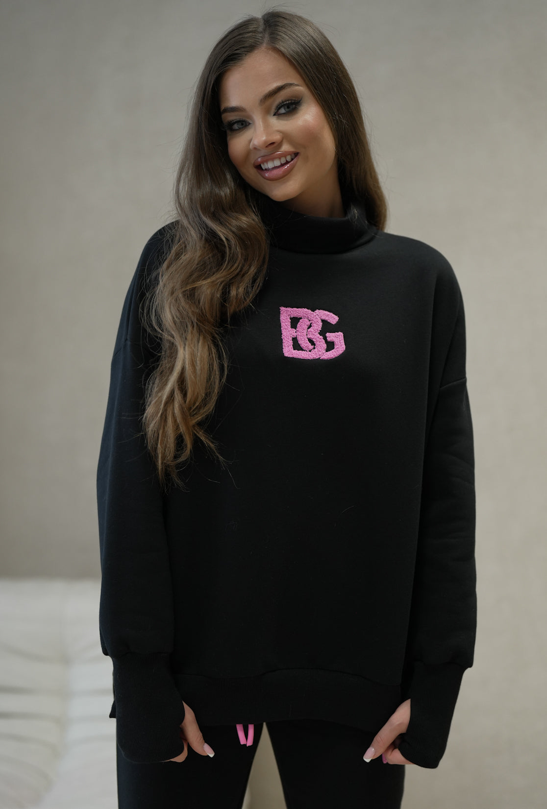 BRANDENBURG COUTURE DÁMSKA MIKINA BG COCO | ČIERNA