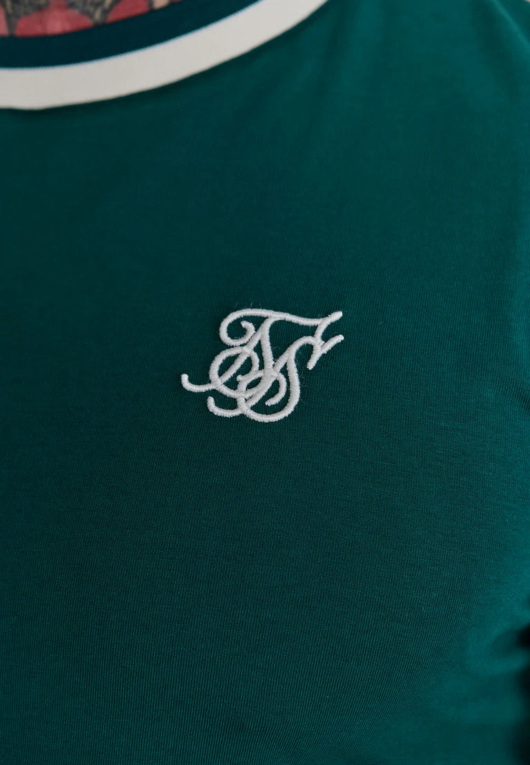 SikSilk Green Ringer Tričko