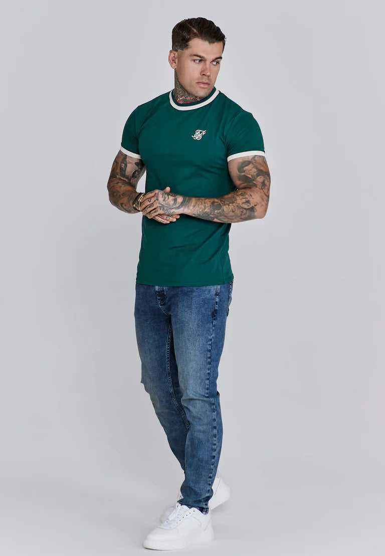 SikSilk Green Ringer Tričko