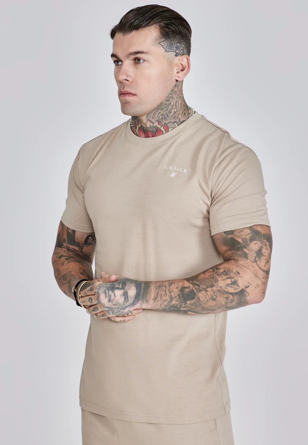 Siksilk Béžová Súprava Tričko + Šortky