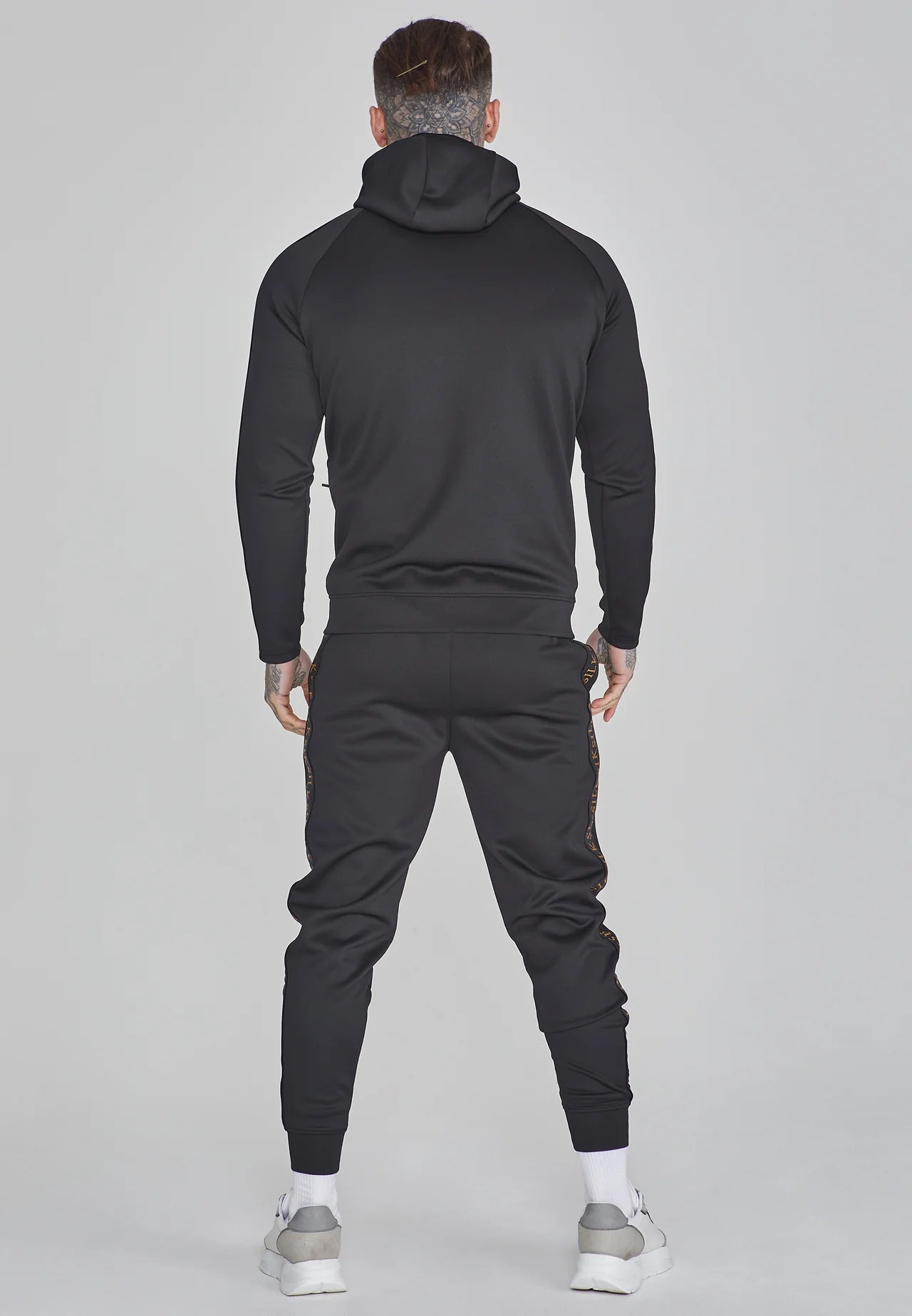 Siksilk súprava mikina a tepláky -  Čierno-zlatá