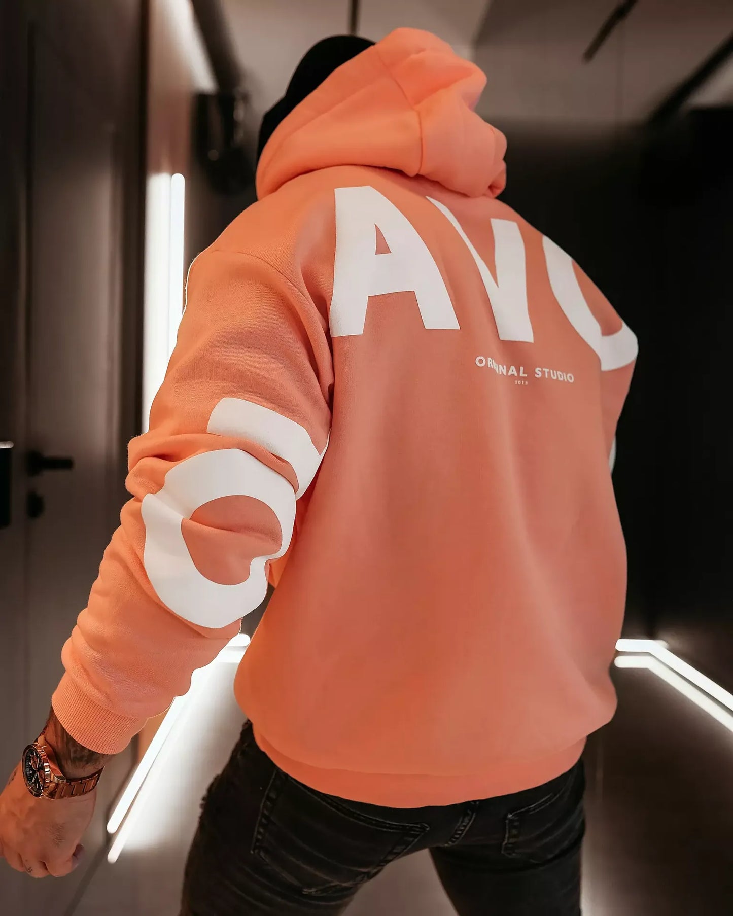 Mikina Vinta UNISIZE - koral