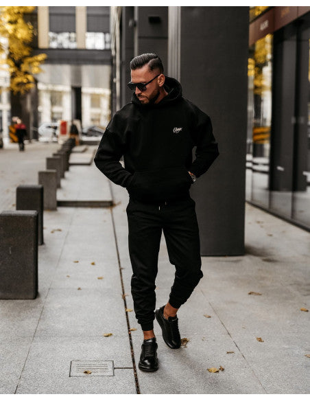 Olavoga Pánska Mikina UNIT - Čierna