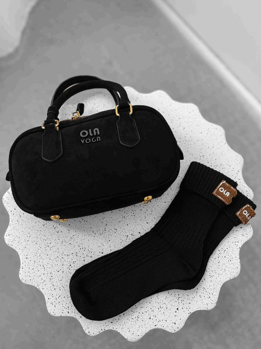 Olavoga Ponožky FERRO - Čierna