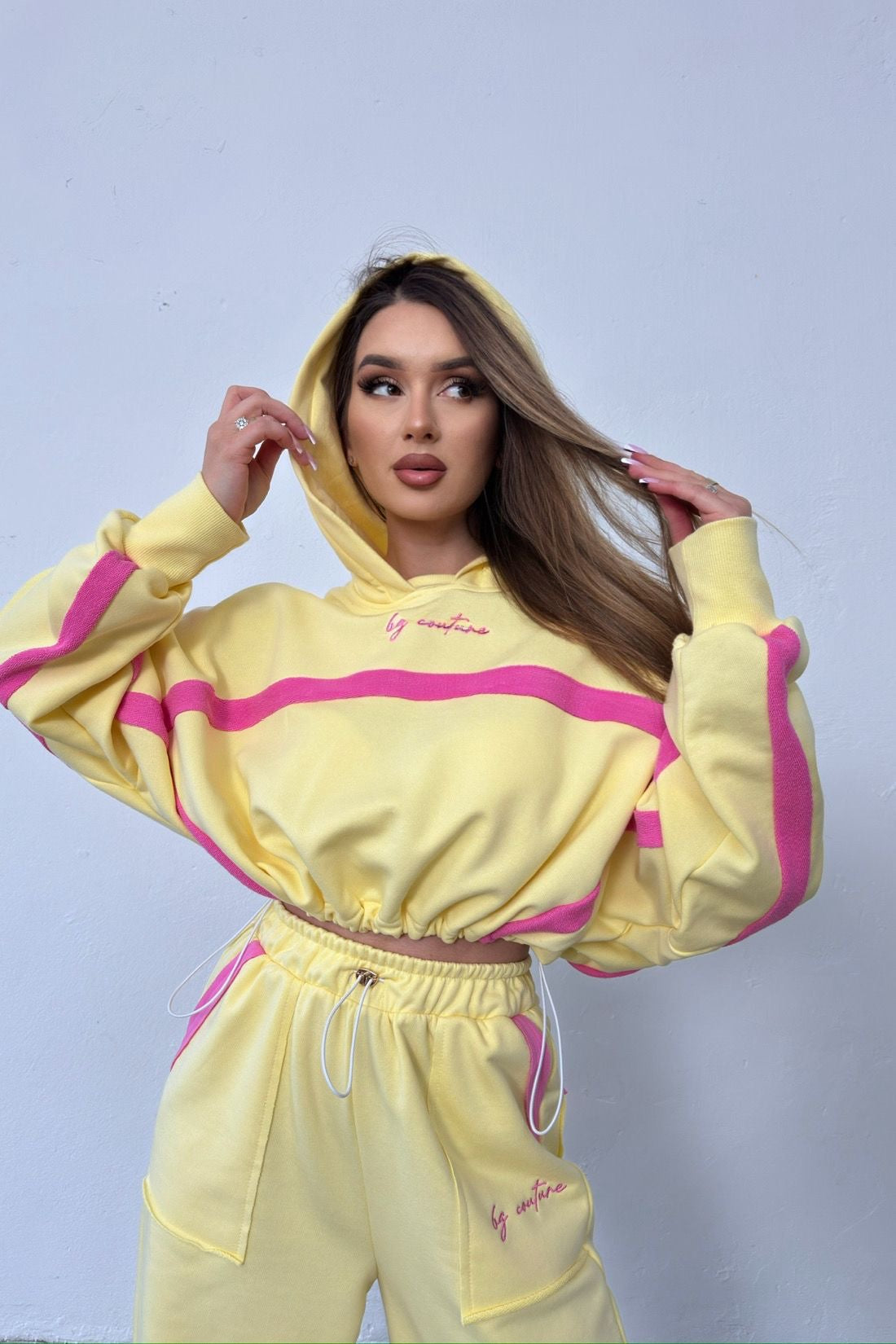 BG COUTURE Dámska Súprava ACAPULCO - žltá x ružová