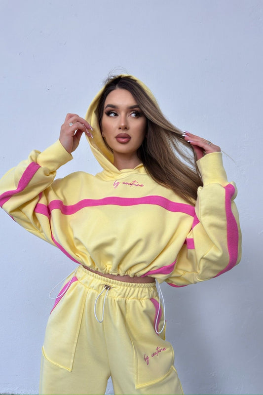 BG COUTURE Dámska Súprava ACAPULCO - žltá x ružová