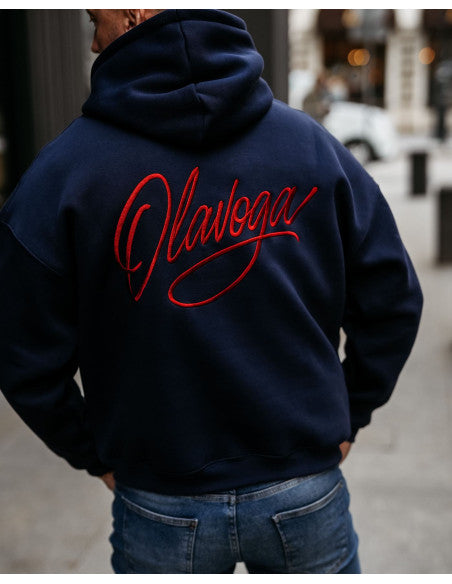 Olavoga Pánska Mikina UNIT - Modrá