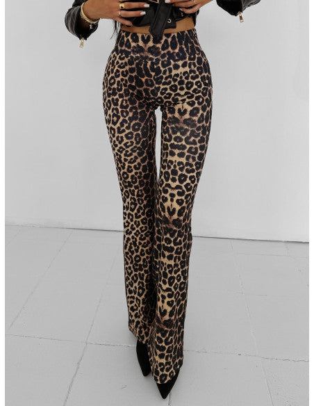 Olavoga Dámske Nohavice CHIC ROAR - Leopard