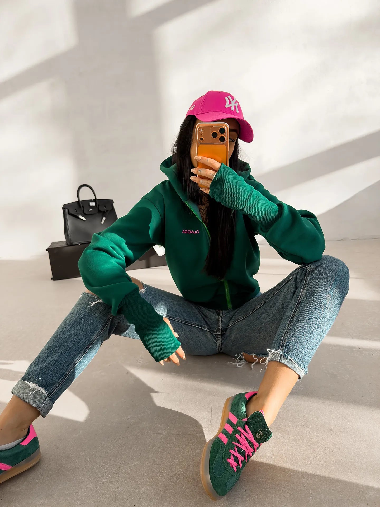 Olavoga Dámska Mikina LUMINIK - zelená