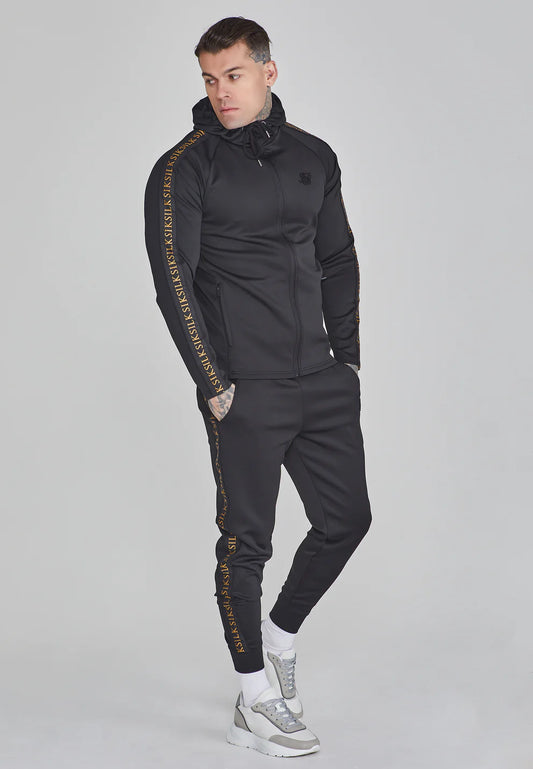 Siksilk súprava mikina a tepláky -  Čierno-zlatá