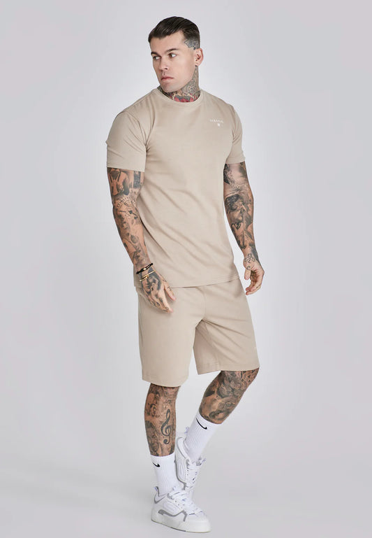 Siksilk Béžová Súprava Tričko + Šortky