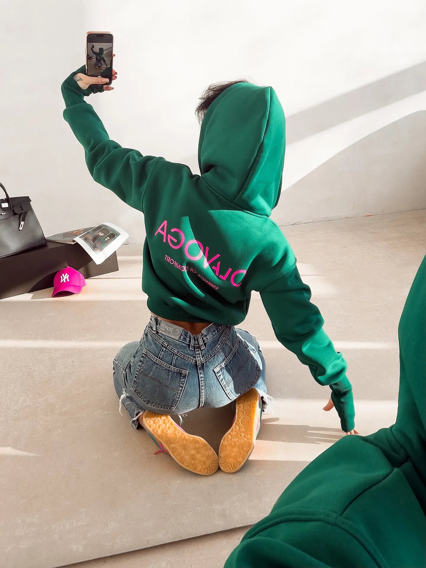 Olavoga Dámska Mikina LUMINIK - zelená