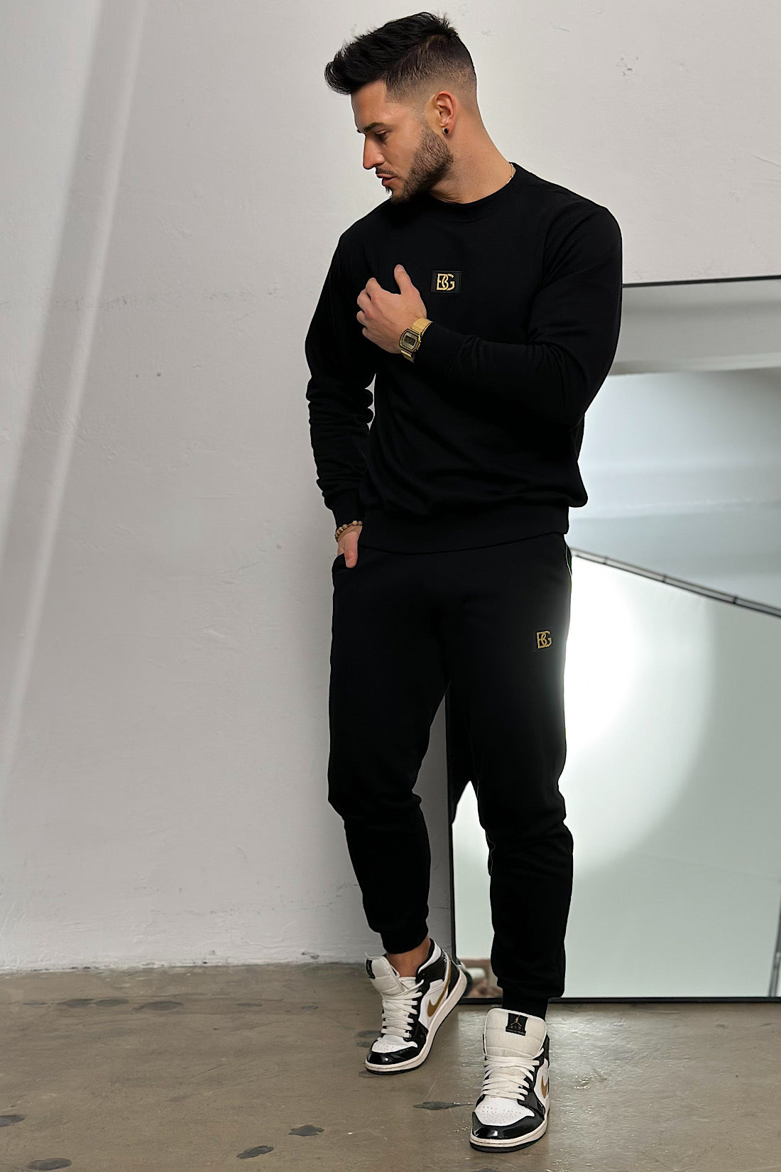 BG COUTURE CLOSER TRACKSUIT - BLACK