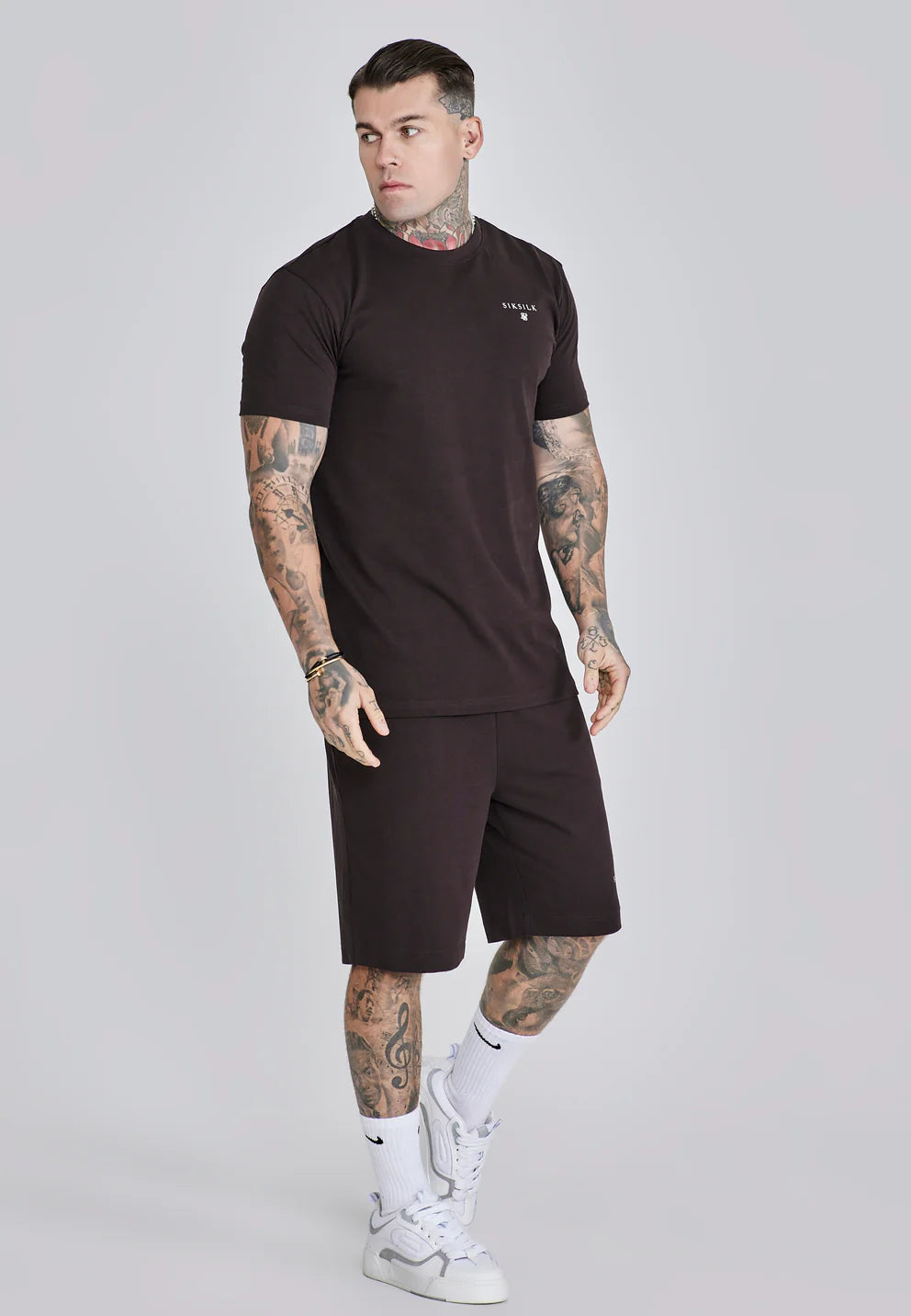 Siksilk Hnedá Súprava Tričko + Šortky