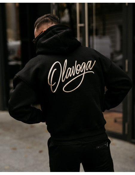 Olavoga Pánska Mikina UNIT - Čierna