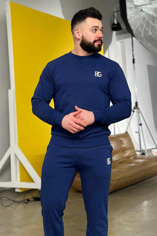 Pánska tepláková súprava BG COUTURE - Basic - Tmavo-Modrá