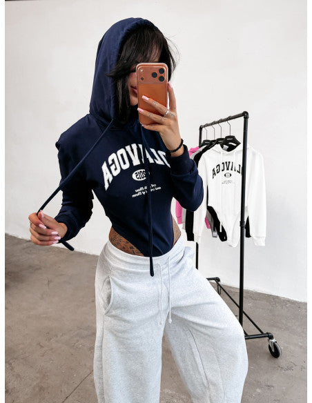 OLAVOGA SELIA body s kapucňou - tmavo-modrá