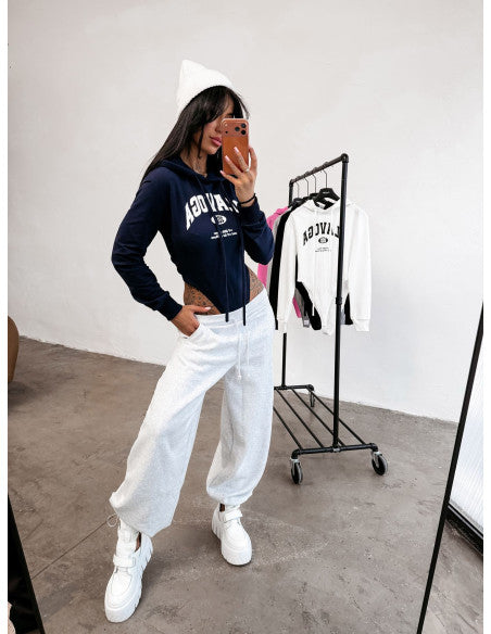 OLAVOGA SELIA body s kapucňou - tmavo-modrá