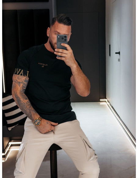 Olavoga Pánske Tričko SKYJUE - čierna