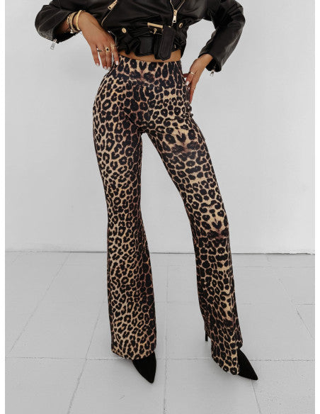 Olavoga Dámske Nohavice CHIC ROAR - Leopard