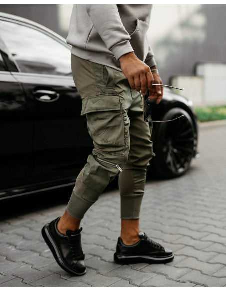 PÁNSKE NOHAVICE OLAVOGA - FLYNN - KHAKI