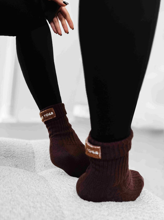 Olavoga Ponožky FERRO - Hnedá