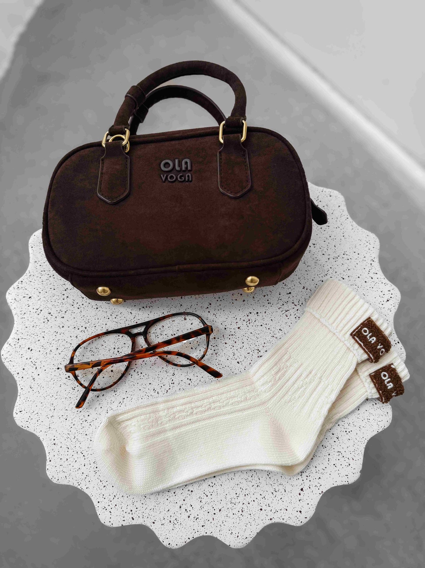 Olavoga Ponožky FERRO - Ecru Krémová Biela