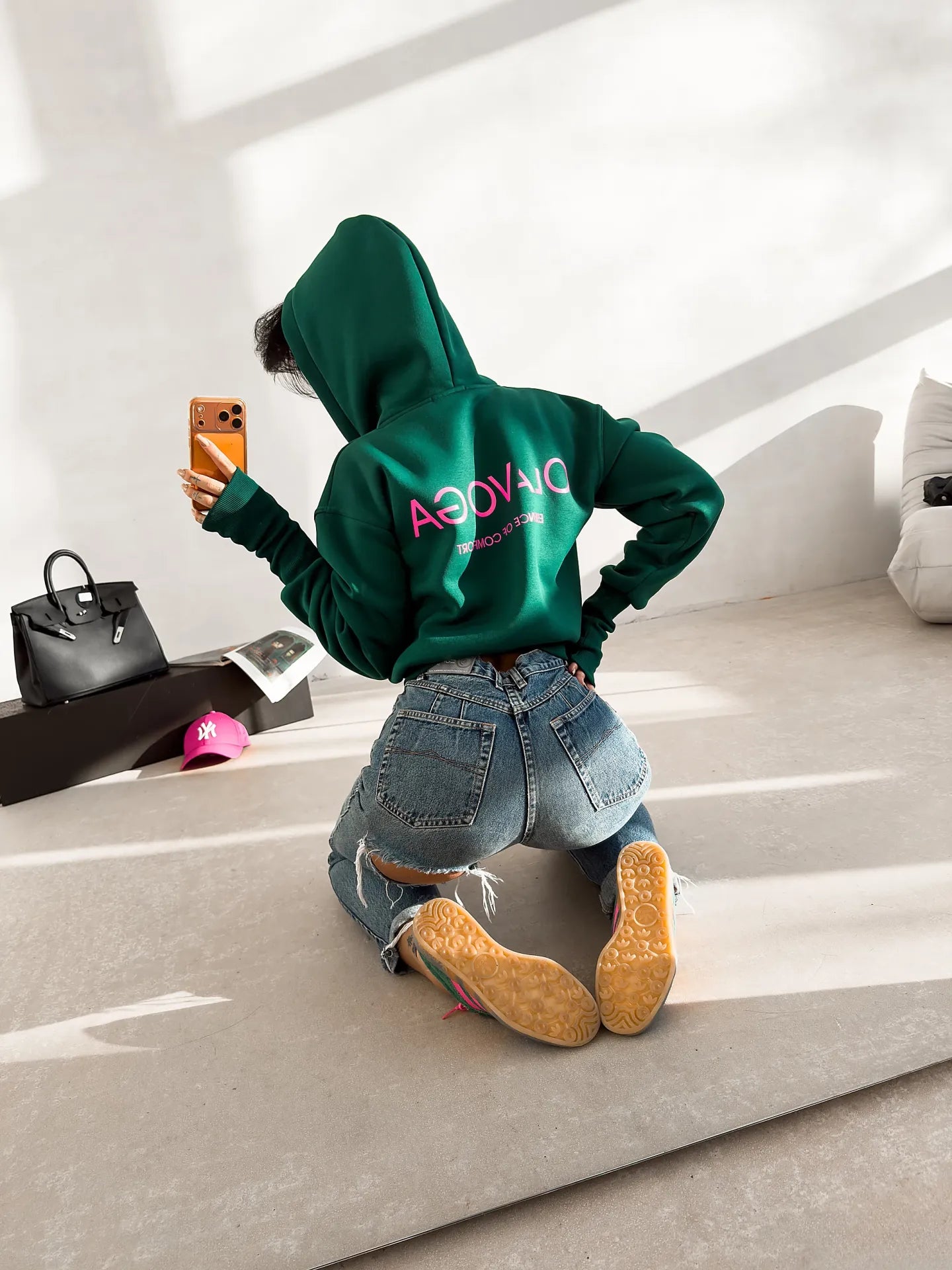 Olavoga Dámska Mikina LUMINIK - zelená