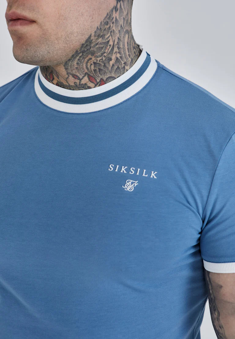 SikSilk: Modré tričko Ringer