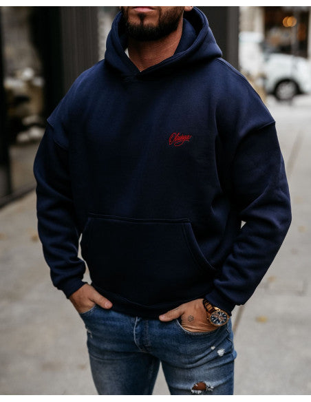 Olavoga Pánska Mikina UNIT - Modrá