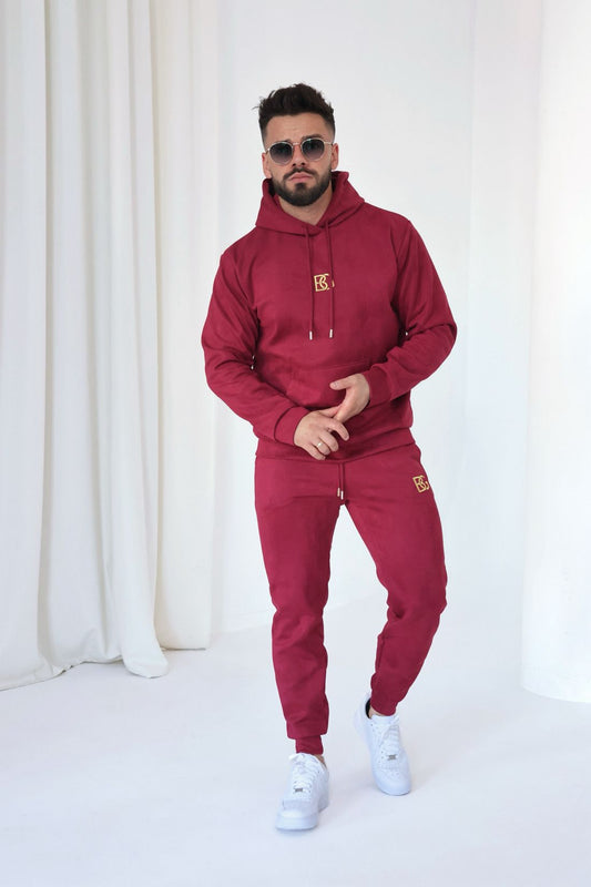 BG COUTURE Pánska Velúrová Súprava OXY - Bordová
