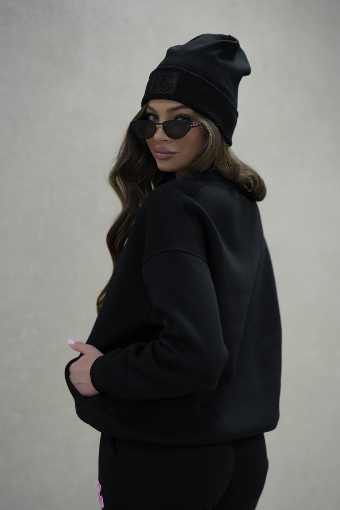 BRANDENBURG COUTURE DÁMSKA TEPLÁKOVÁ SÚPRAVA BG BONBON | ČIERNA
